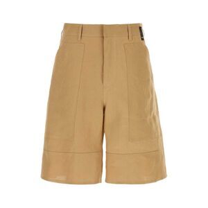 Fendi Men Camel Paper Bermuda Shorts